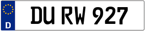 Trailer License Plate